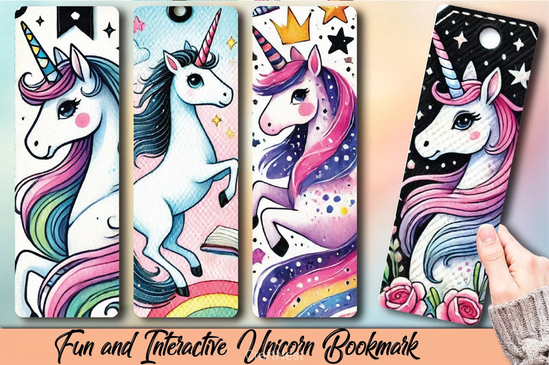 Unicorn Bookmark Junk Journal 2 - CraftNest - Digital Crafting and Art