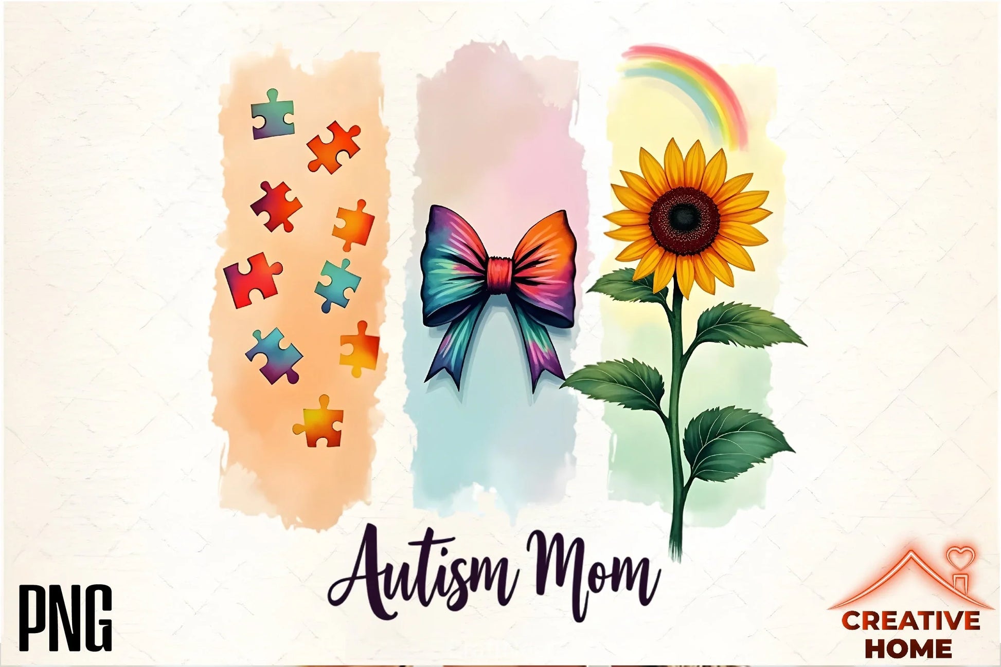 Autism Awareness Mom Clipart Bundle - CraftNest - Digital Crafting and Art