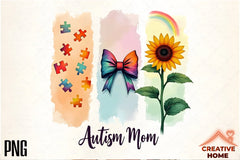 Autism Awareness Mom Clipart Bundle - CraftNest - Digital Crafting and Art