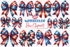 4th of July Bow Clipart Bundle