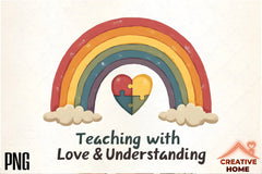 Down Syndrome & Autism Rainbow Clipart Bundle 1 - CraftNest - Digital Crafting and Art