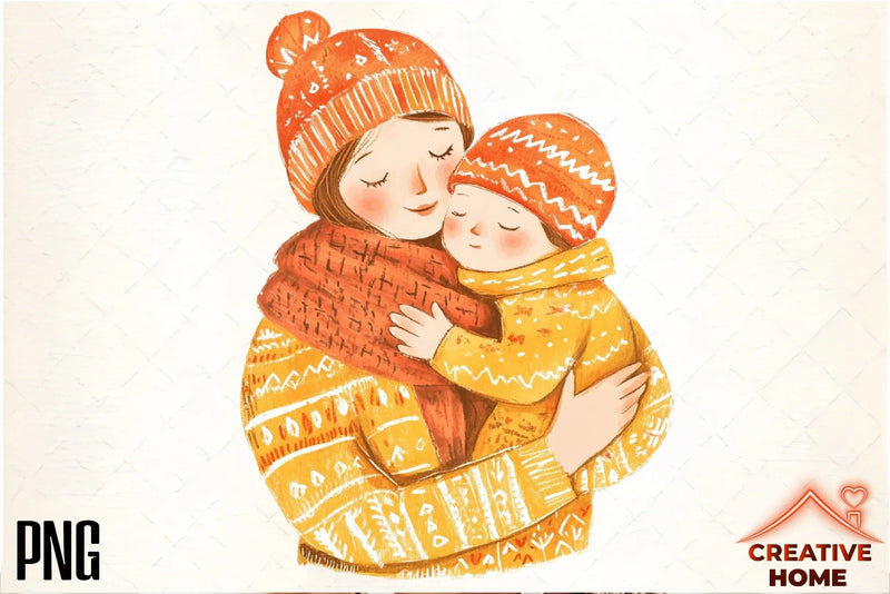 Mother's Day Folk Art Clipart Bundle - CraftNest - Digital Crafting and Art