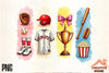 Baseball College Brushstrokes Clipart Bundle