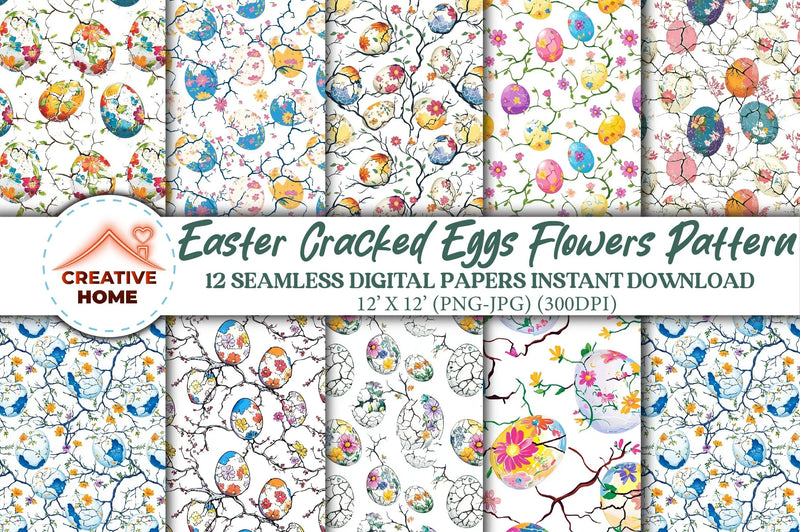 Easter Cracked Eggs Clipart Bundle - CraftNest - Digital Crafting and Art