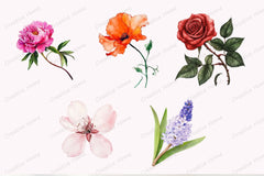 Spring Flower Clipart Bundle 6 - CraftNest - Digital Crafting and Art