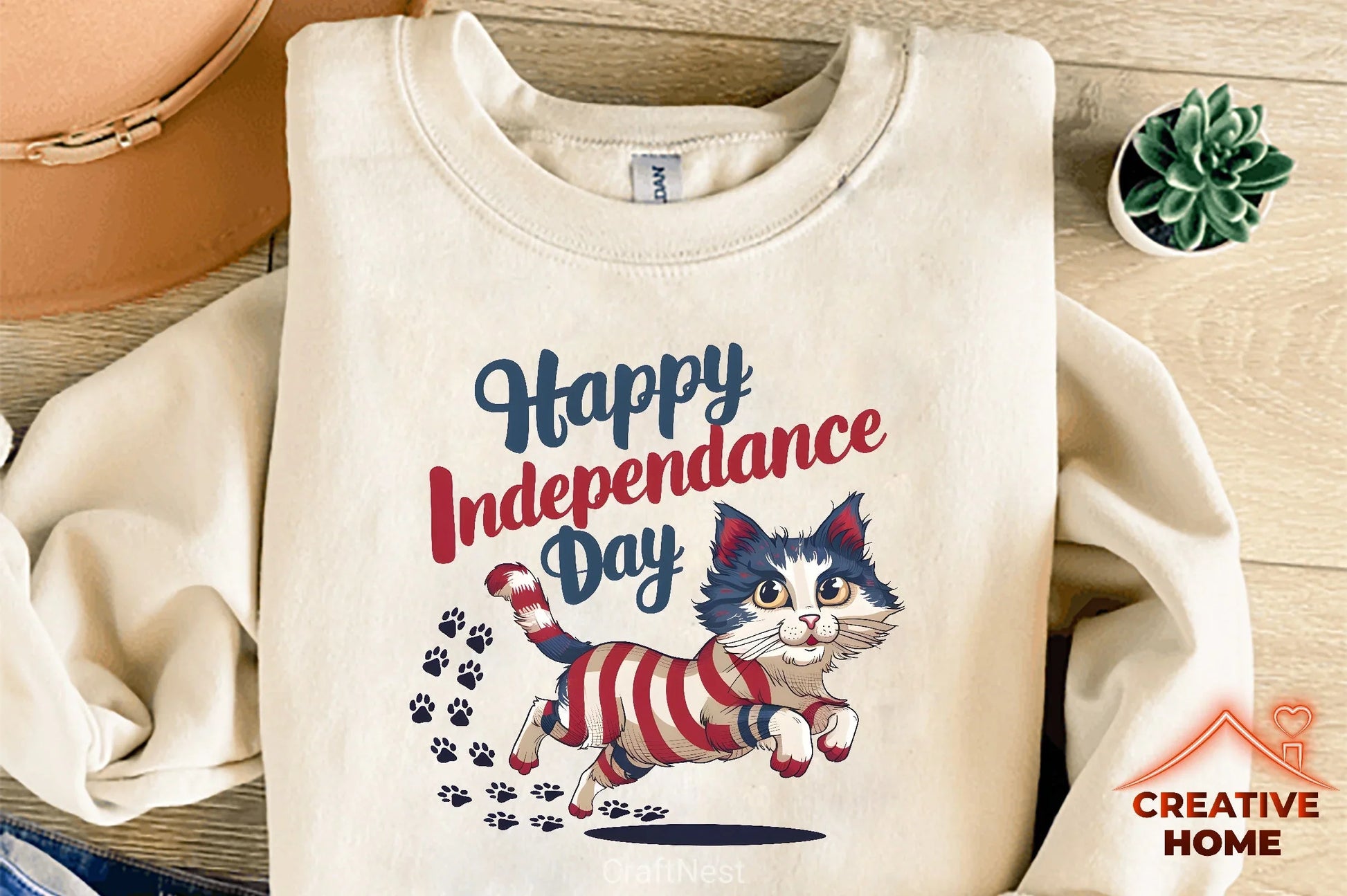 Independence Day Patriotic Cat Clipart Bundle - CraftNest - Digital Crafting and Art