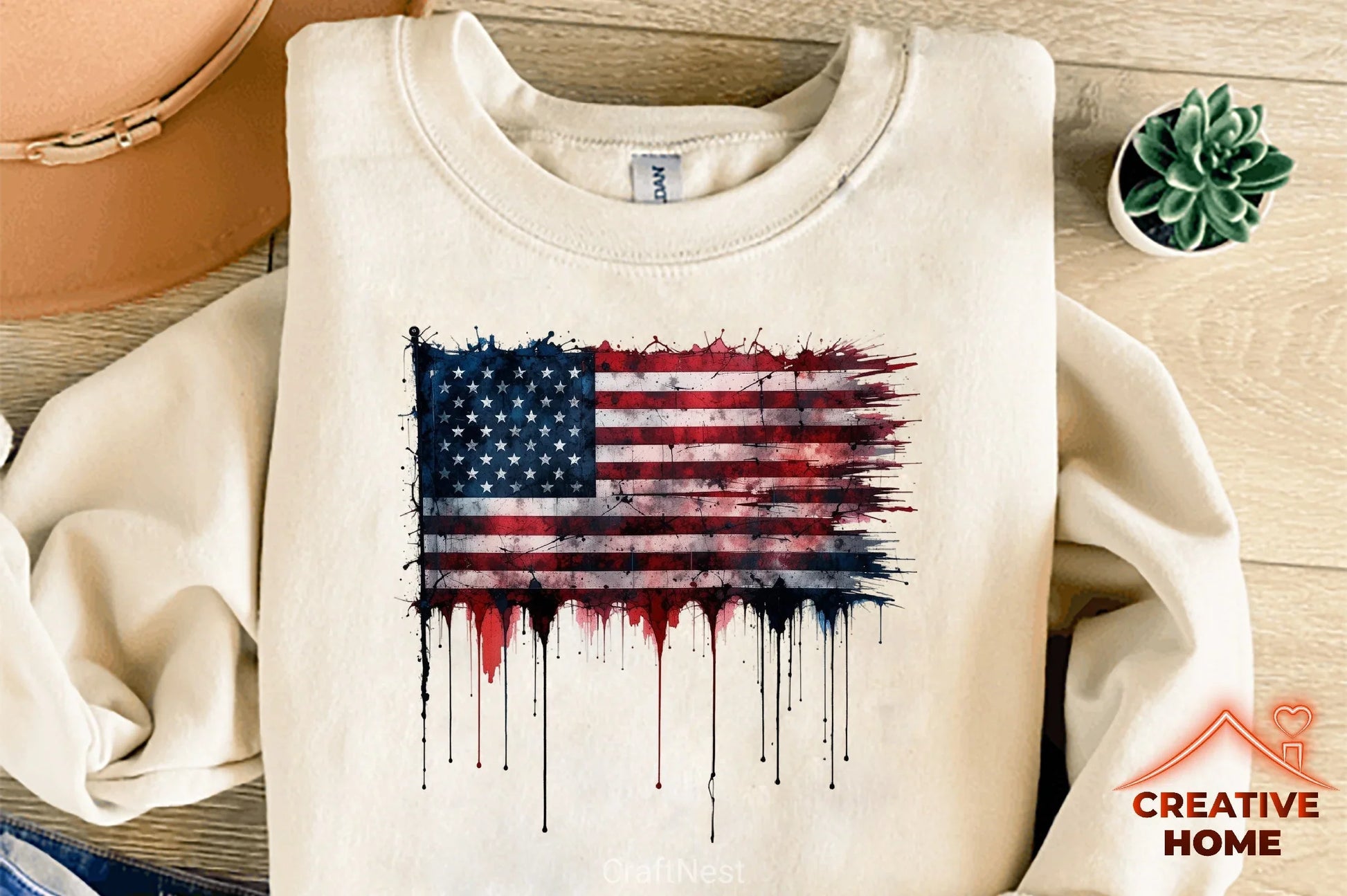 Gothic 4th July Flag Clipart Bundle - CraftNest - Digital Crafting and Art