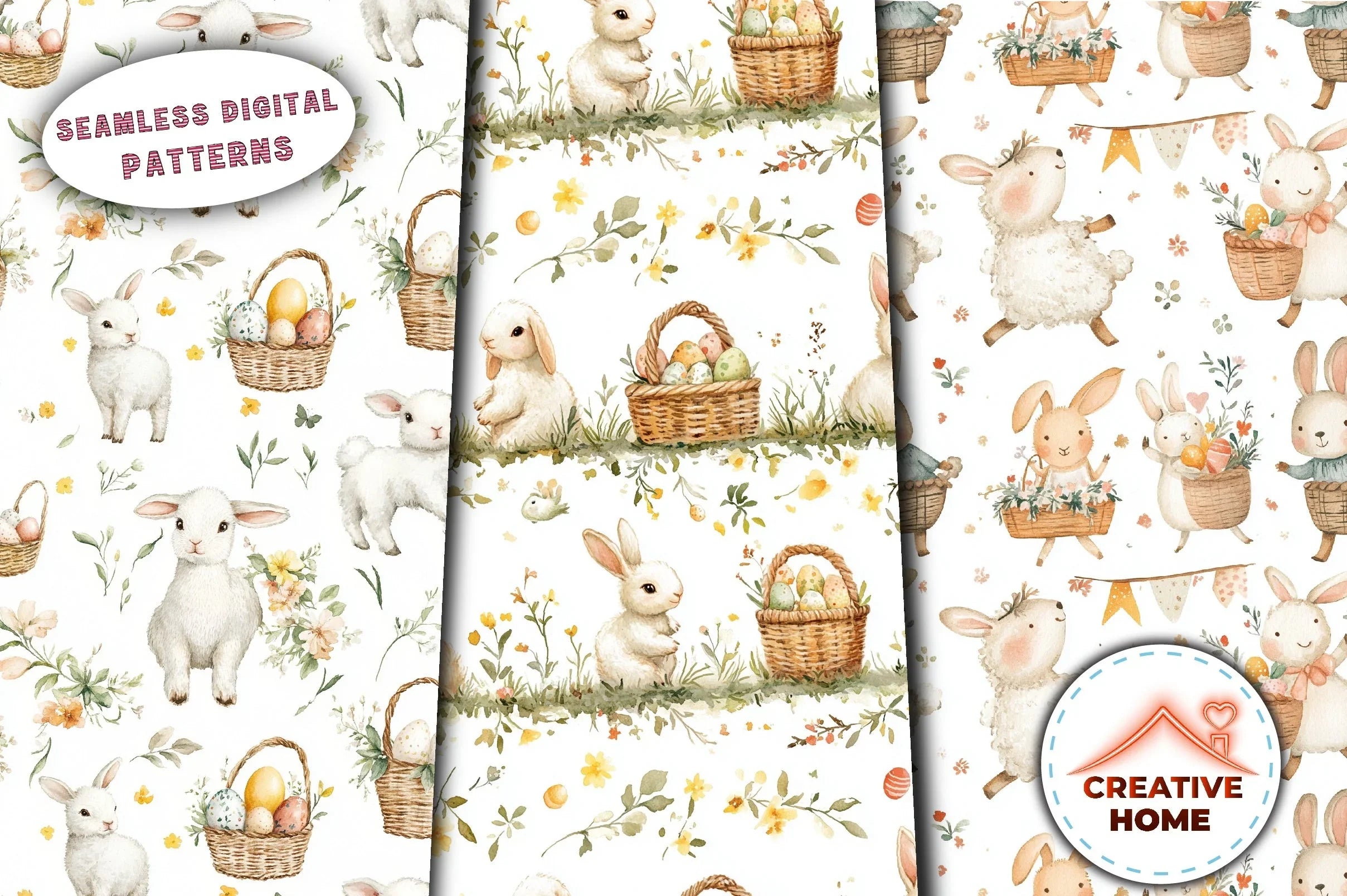 Easter Tulips Daffodils Eggs Clipart Bundle - CraftNest - Digital Crafting and Art