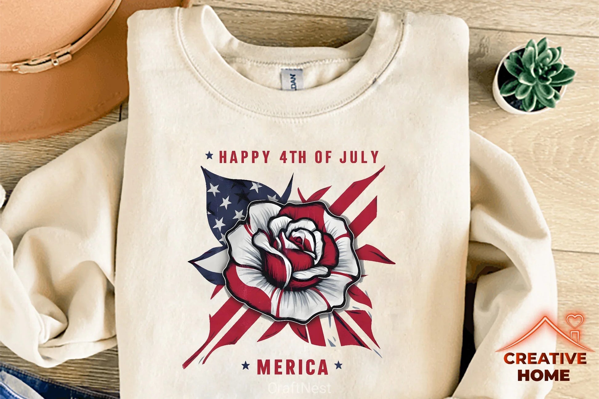 Patriotic Rose Clipart Bundle - CraftNest - Digital Crafting and Art