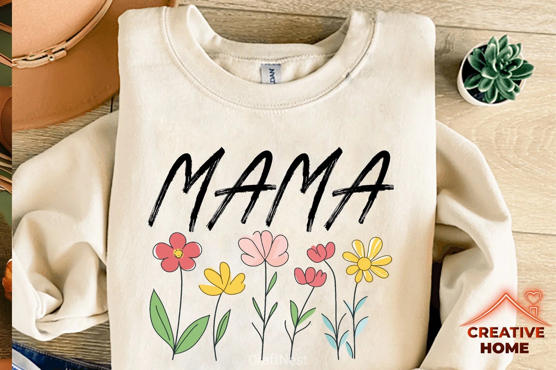 Floral Mama Retro Flowers SVG Bundle - CraftNest - Digital Crafting and Art