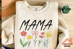 Floral Mama Retro Flowers SVG Bundle - CraftNest - Digital Crafting and Art