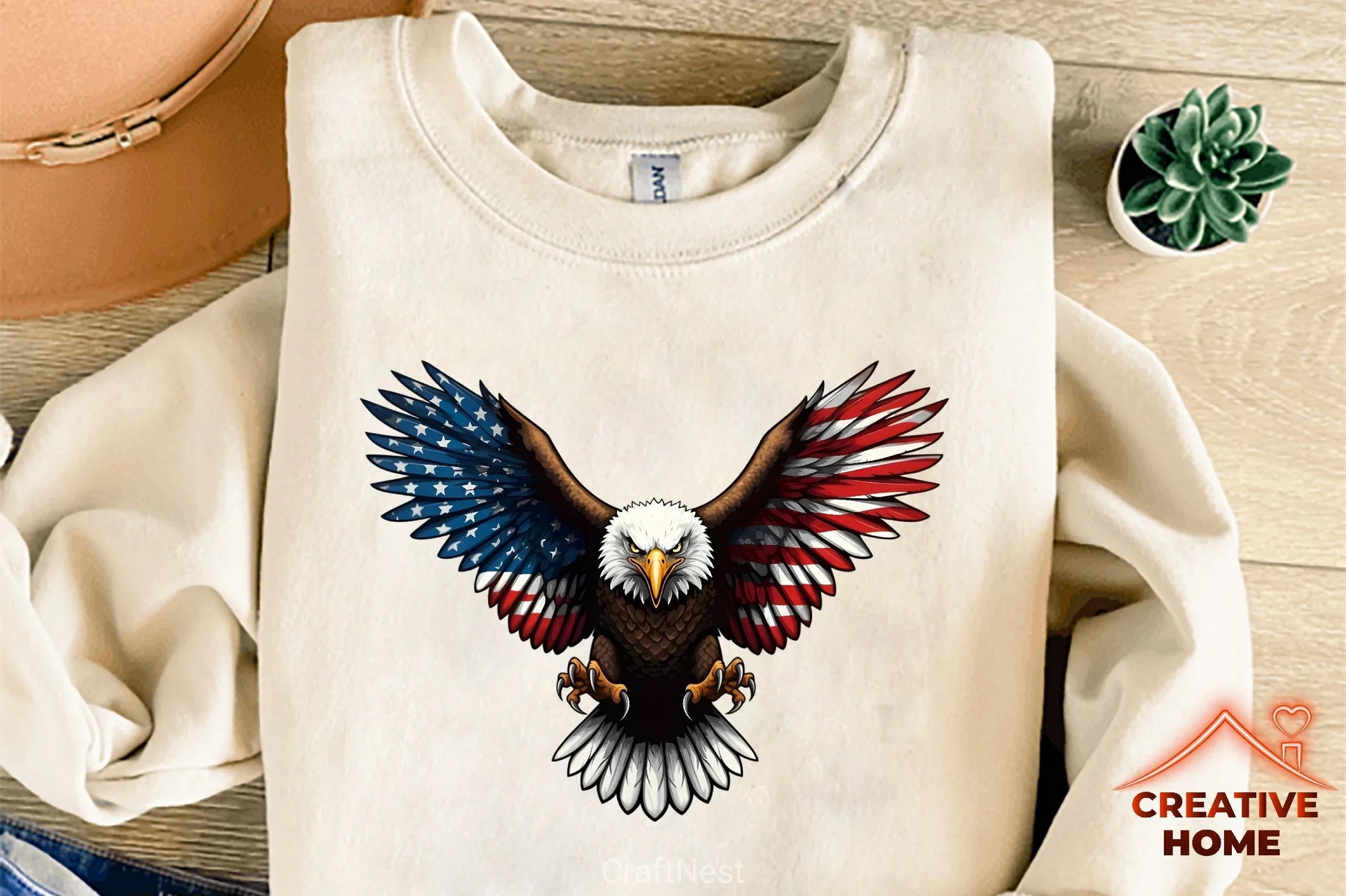 American Bald Eagle Clipart Bundle - CraftNest - Digital Crafting and Art