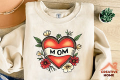 Mother's Day Heart Flowers Clipart Bundle - CraftNest - Digital Crafting and Art