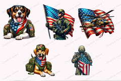 4th July Military Clipart Bundle - CraftNest - Digital Crafting and Art
