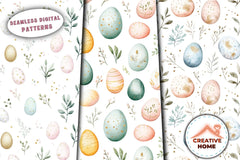 Easter Eggs Pattern Clipart Bundle 2 - CraftNest - Digital Crafting and Art