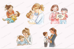 Mother's Day Son Clipart Bundle - CraftNest - Digital Crafting and Art
