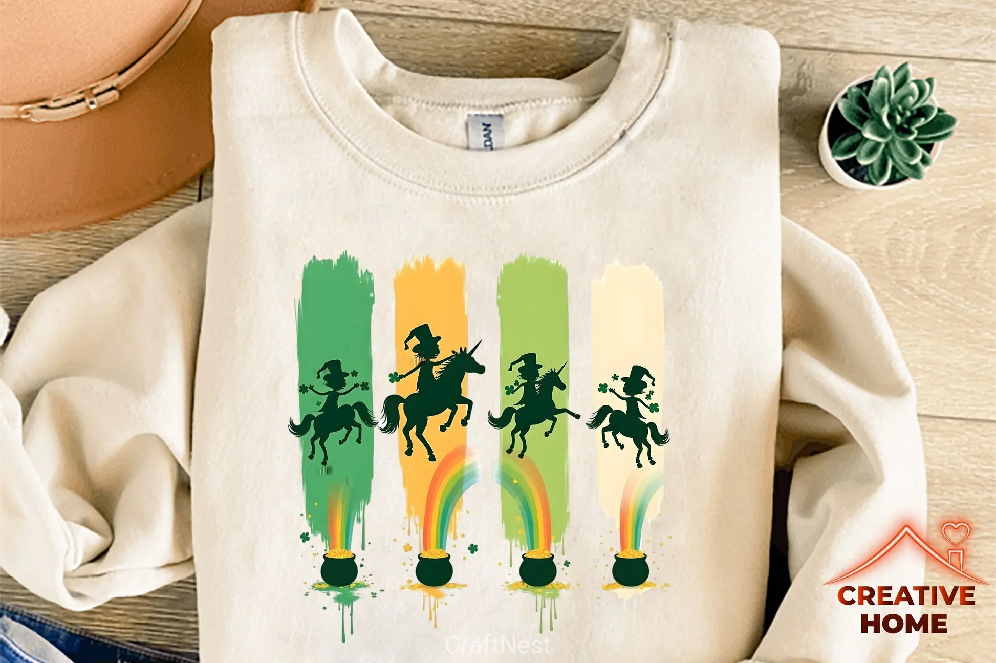 St. Patrick's Day Unicorns Clipart Bundle - CraftNest - Digital Crafting and Art