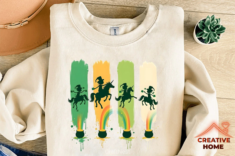 St. Patrick's Day Unicorns Clipart Bundle - CraftNest - Digital Crafting and Art