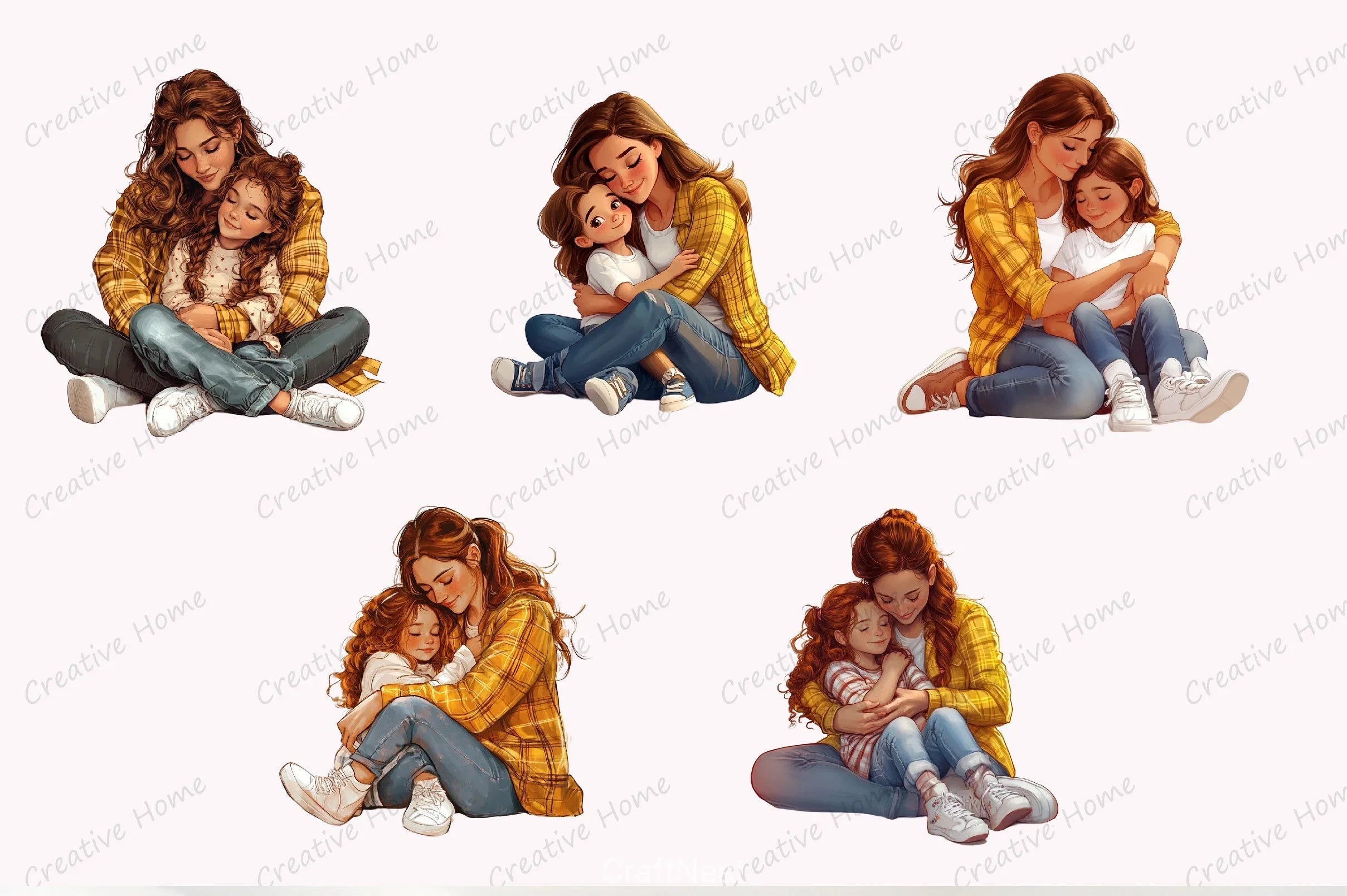 Mother's Day Clipart Bundle 3 - CraftNest - Digital Crafting and Art