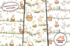 Easter Lambs Lilies Eggs Clipart Bundle - CraftNest - Digital Crafting and Art