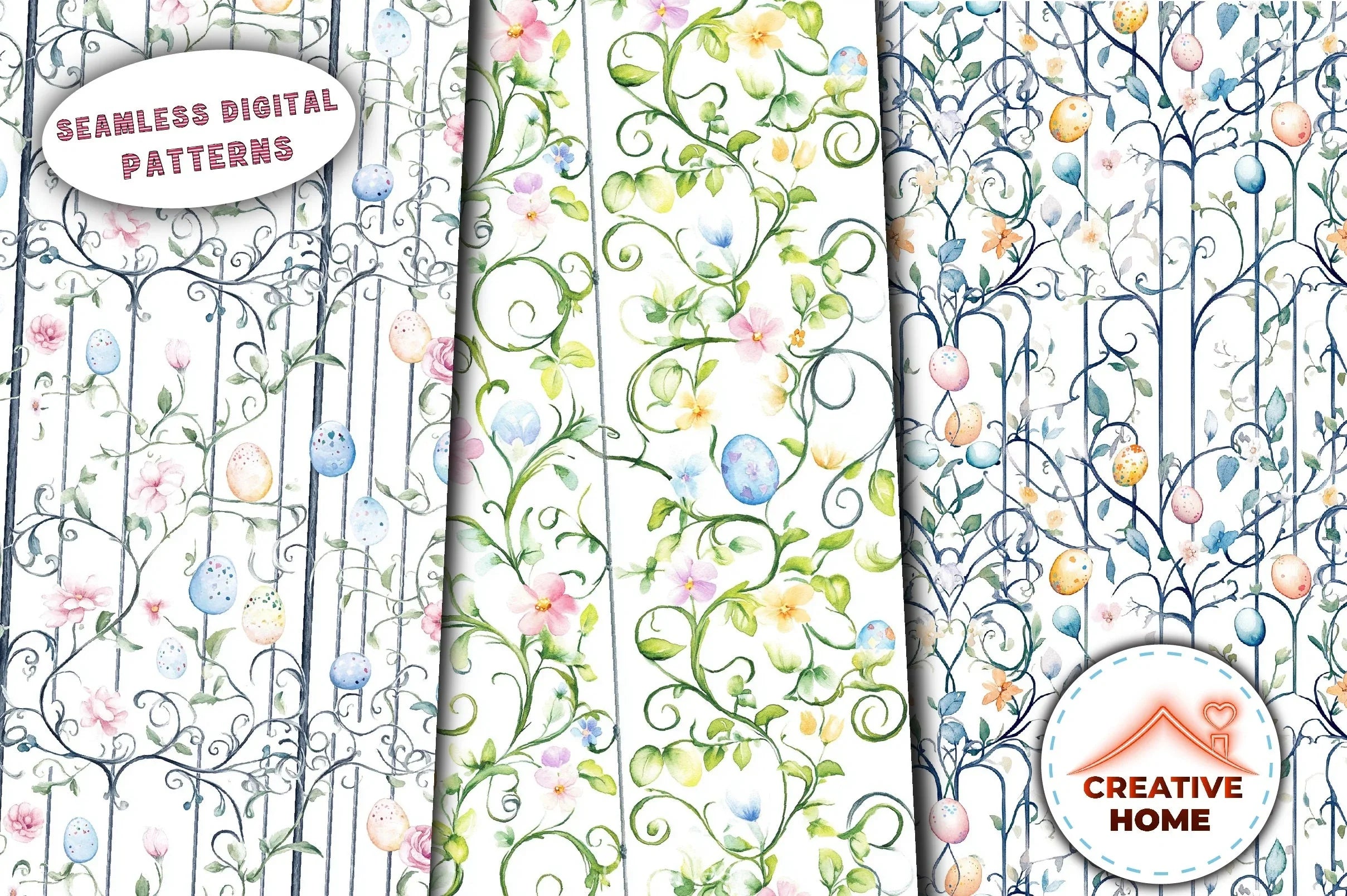 Easter Garden Gates Clipart Bundle - CraftNest - Digital Crafting and Art