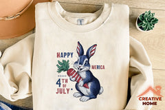 Patriotic Rabbit Clipart Bundle - CraftNest - Digital Crafting and Art