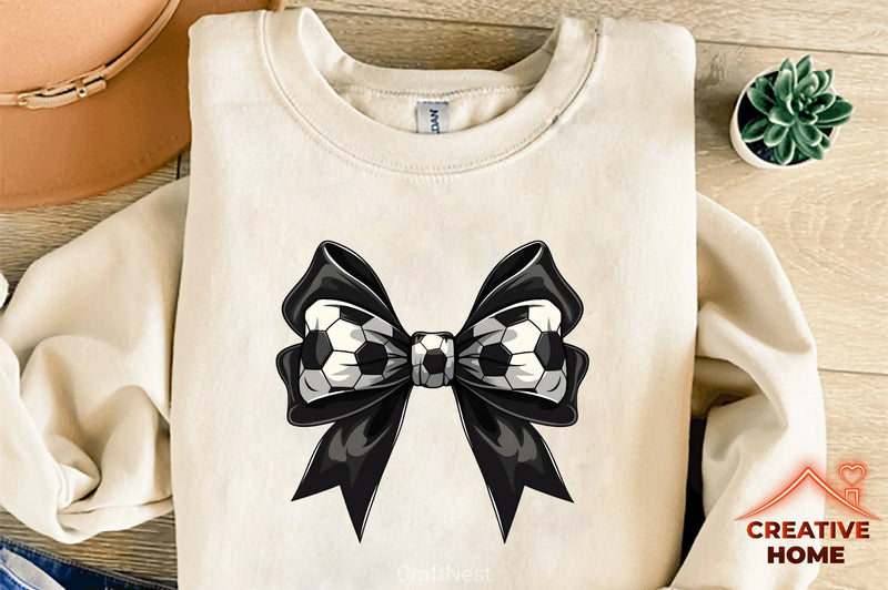 Soccer Ball Bow Design Clipart Bundle - CraftNest - Digital Crafting and Art