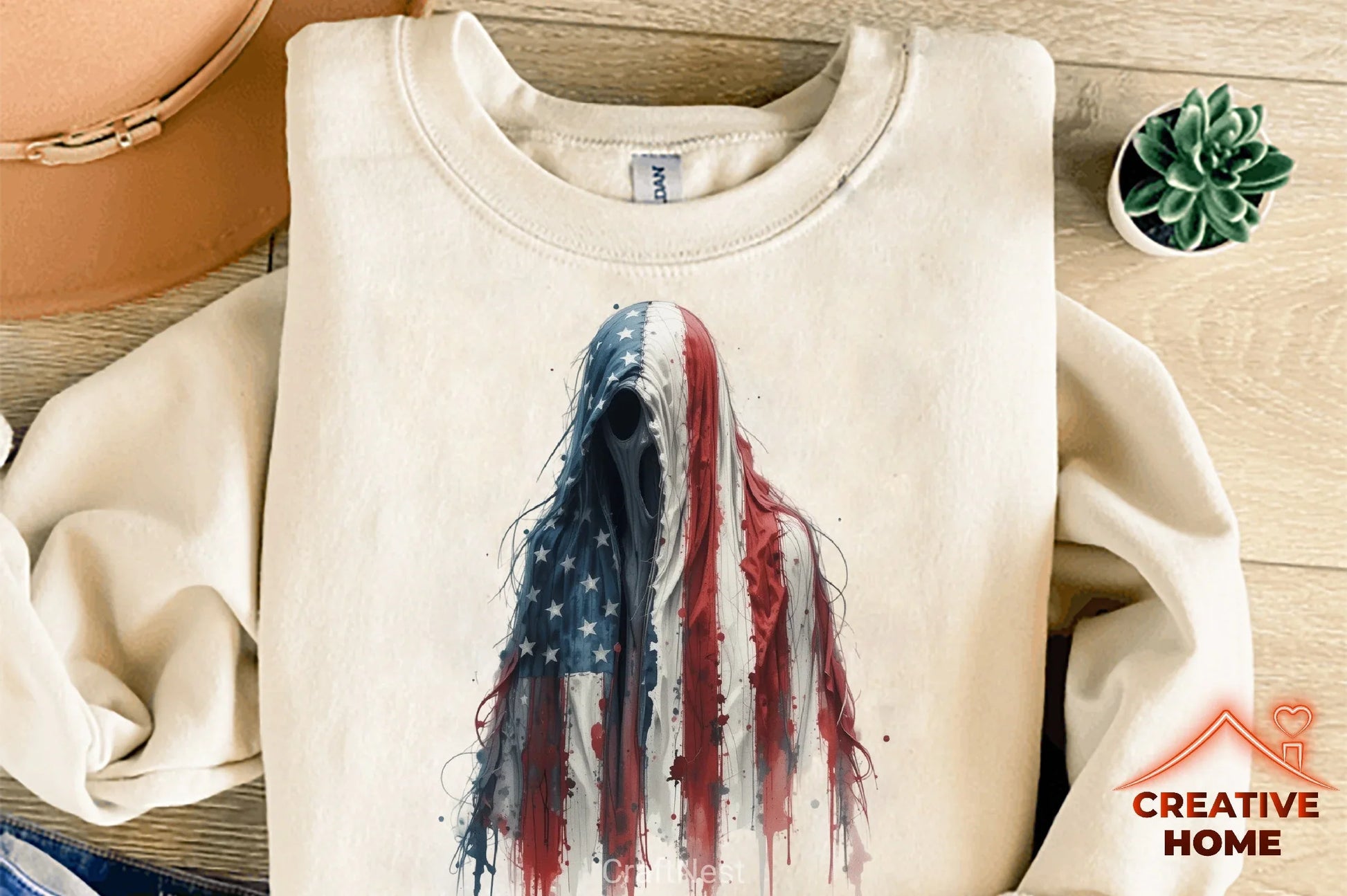 4th of July Gothic Ghost Clipart Bundle - CraftNest - Digital Crafting and Art