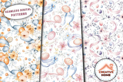 Easter Eggs Ribbons Flowers Clipart Bundle - CraftNest - Digital Crafting and Art