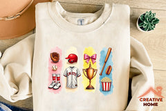 Baseball College Brushstrokes Clipart Bundle  2 - CraftNest - Digital Crafting and Art