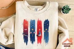 Patriotic Day Brushstrokes Clipart Bundle 1 - CraftNest - Digital Crafting and Art