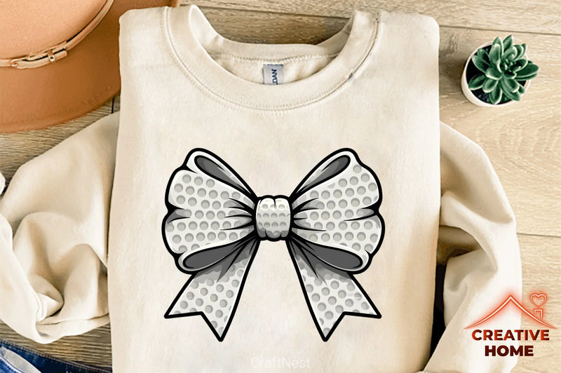 Golf Ball Bow Design Clipart Bundle - CraftNest - Digital Crafting and Art