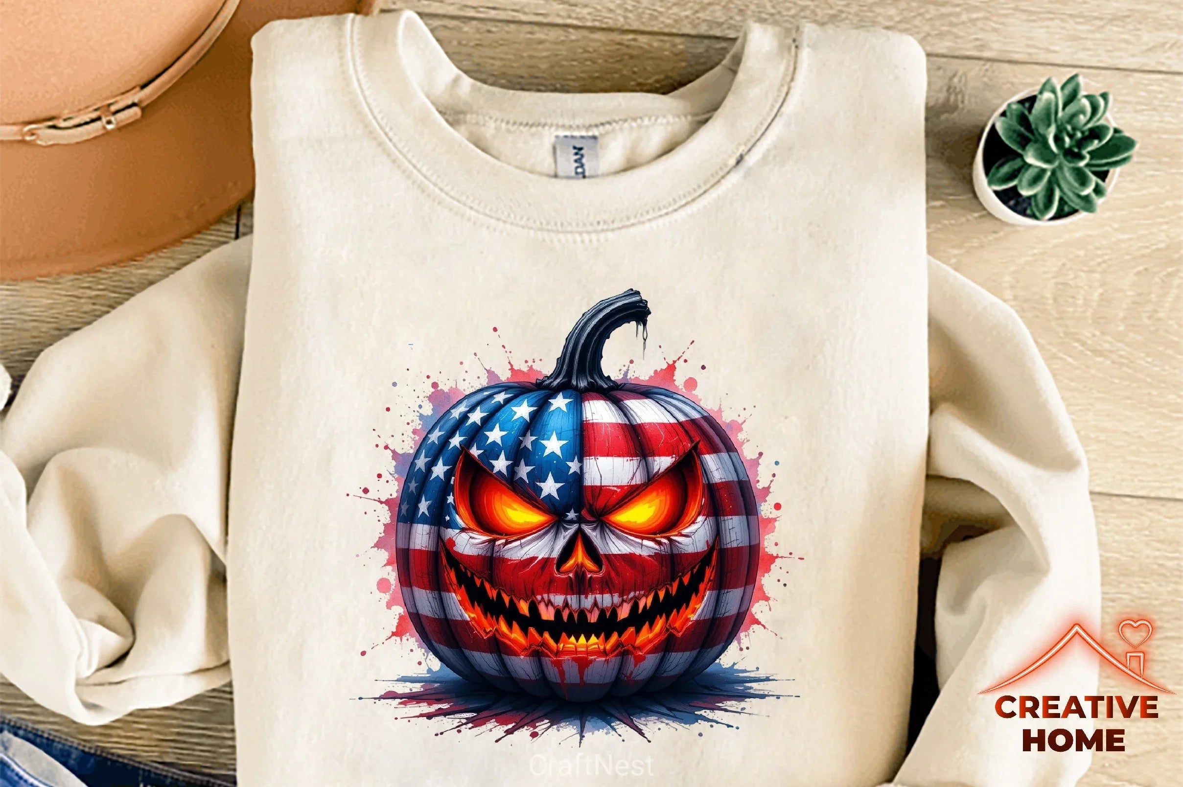 Gothic 4th July Pumpkin Clipart Bundle - CraftNest - Digital Crafting and Art