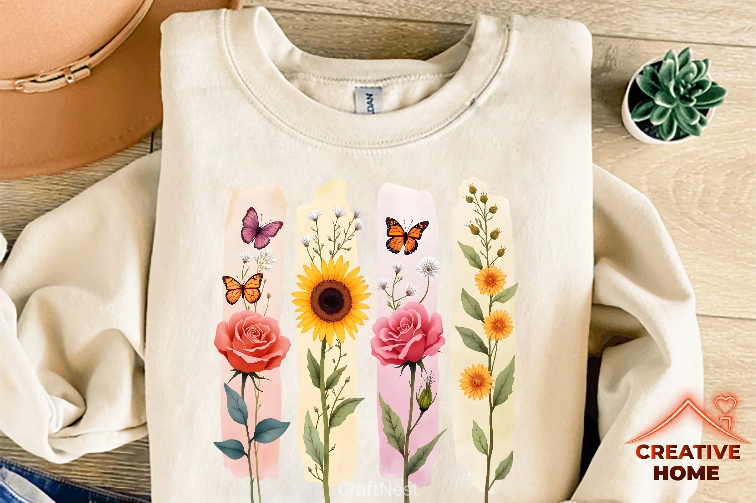 Floral Brushstrokes Clipart Bundle - CraftNest - Digital Crafting and Art