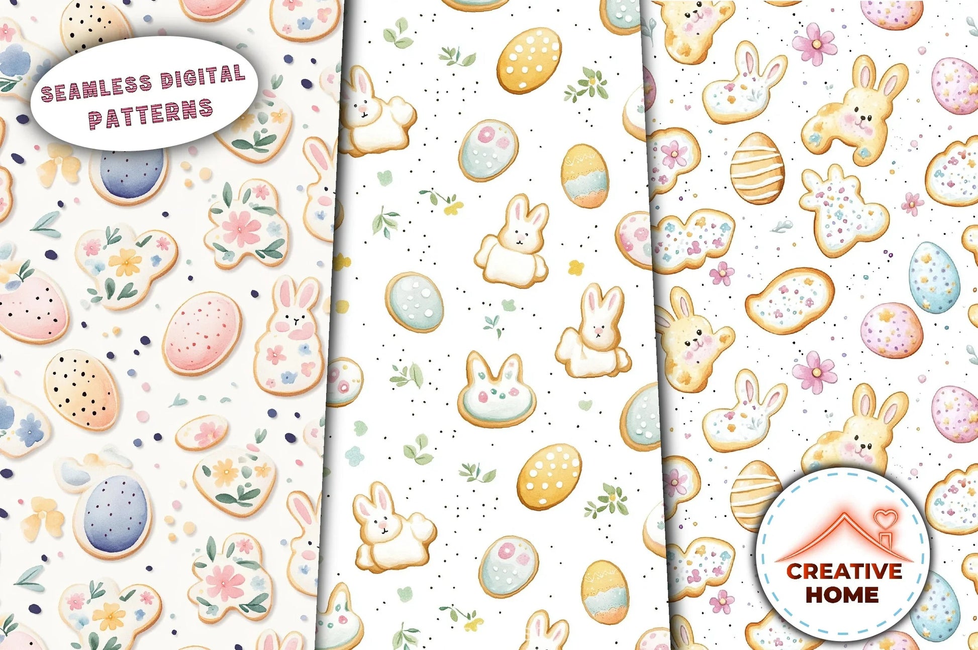 Easter Colorful Eggs Clipart Bundle - CraftNest - Digital Crafting and Art