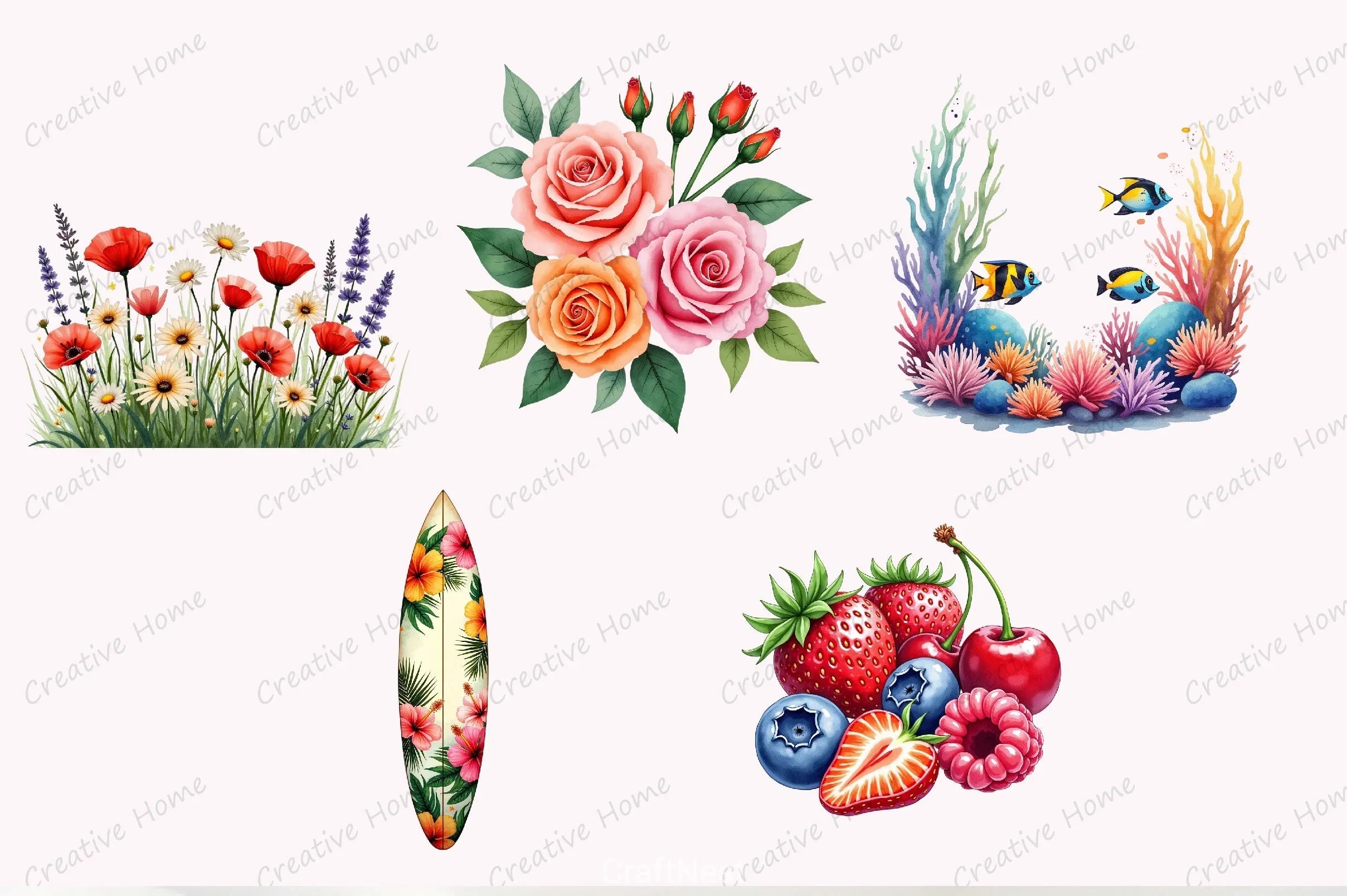 Summer Clipart Bundle 6 - CraftNest - Digital Crafting and Art