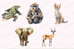 Safari Clipart Bundle - CraftNest - Digital Crafting and Art