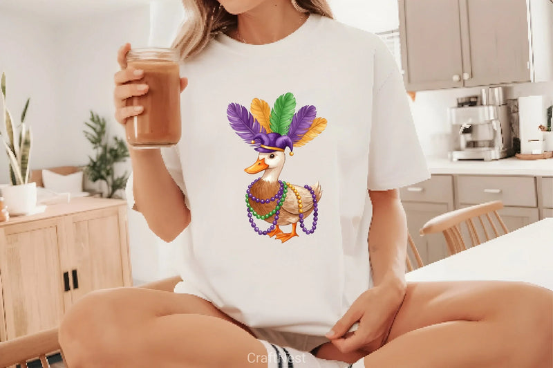 Mardi Gras Duck Clipart Bundle - CraftNest - Digital Crafting and Art