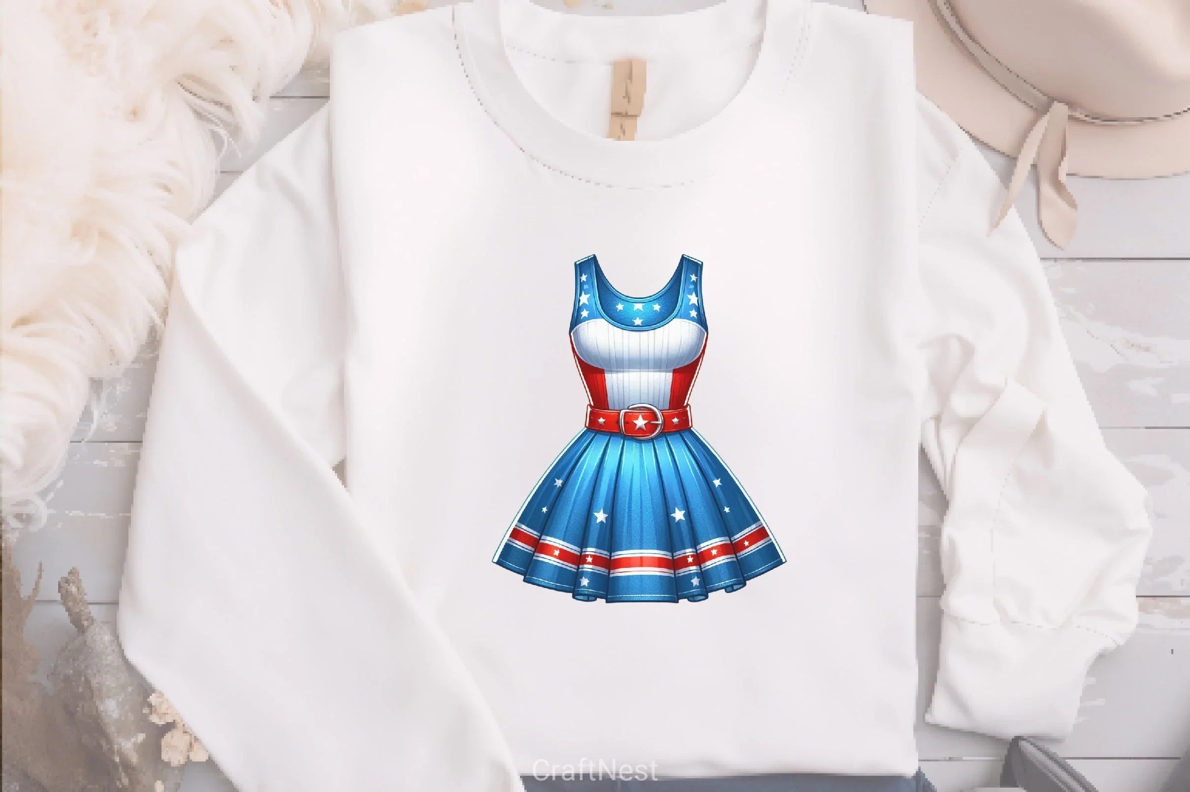 American 4th July Dresses Clipart Bundle - CraftNest - Digital Crafting and Art