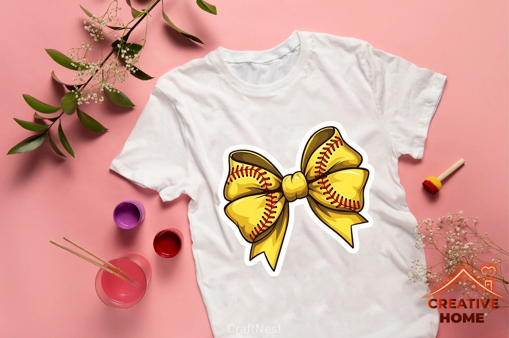 Softball Bow Clipart Bundle - CraftNest - Digital Crafting and Art