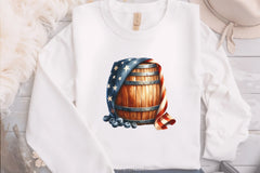 American Flag Wine Barrel Clipart Bundle - CraftNest - Digital Crafting and Art