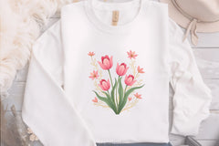 Spring Tulip Clipart Bundle 4 - CraftNest - Digital Crafting and Art