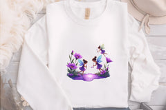 Enchanted Purple Fairies Garden Clipart Bundle - CraftNest - Digital Crafting and Art