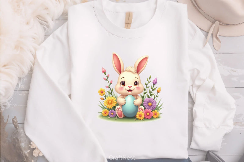 Cute Easter Bunny Clipart Bundle 54 - CraftNest - Digital Crafting and Art