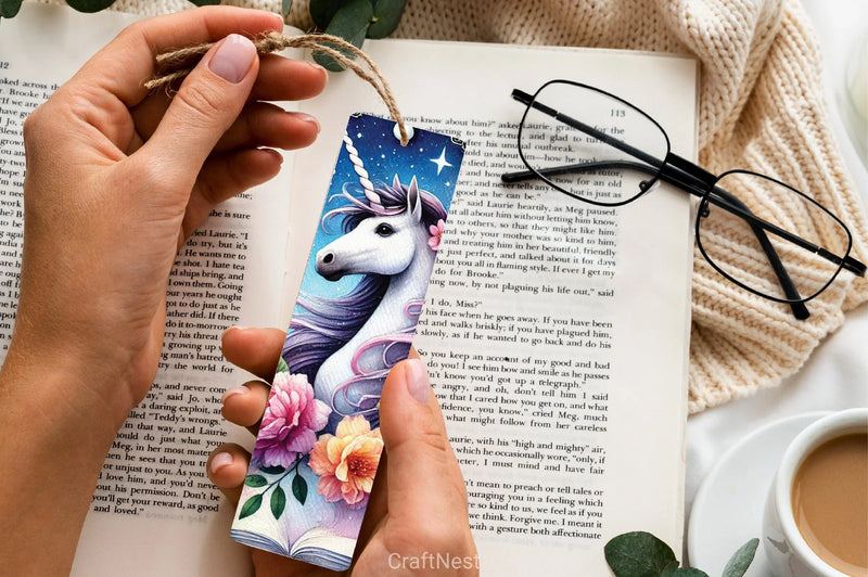 Unicorn Bookmark Junk Journal - CraftNest - Digital Crafting and Art