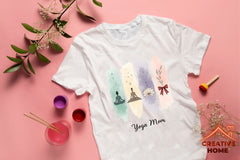 Yoga Mom Brushstrokes Clipart Bundle - CraftNest - Digital Crafting and Art