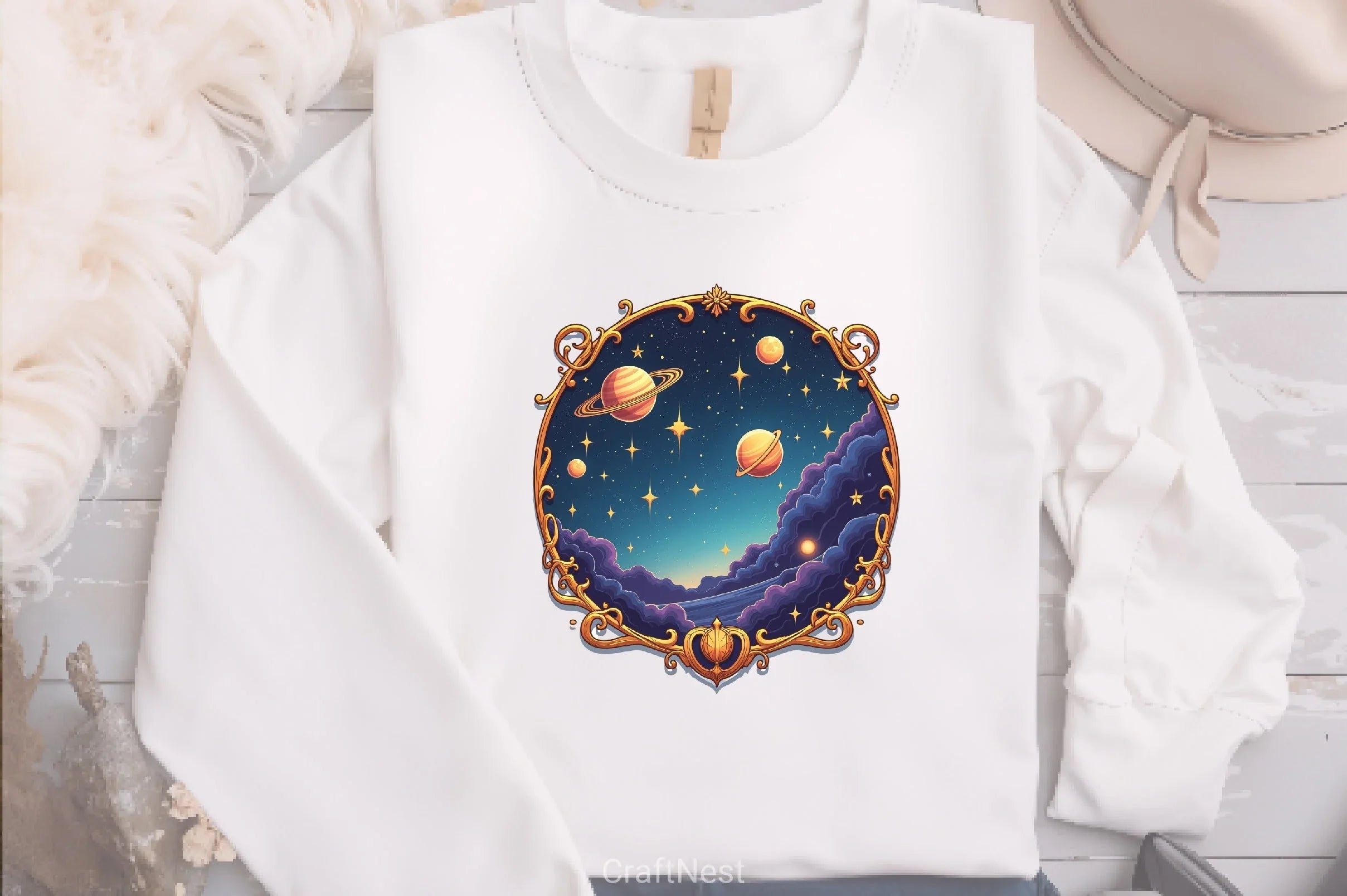 Vintage Celestial Art Nouveau Clipart Bundle - CraftNest - Digital Crafting and Art