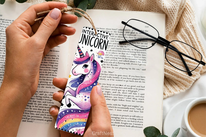 Unicorn Bookmark Junk Journal 2 - CraftNest - Digital Crafting and Art