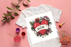 Mother's Day Heart Flowers Clipart Bundle 7 - CraftNest - Digital Crafting and Art