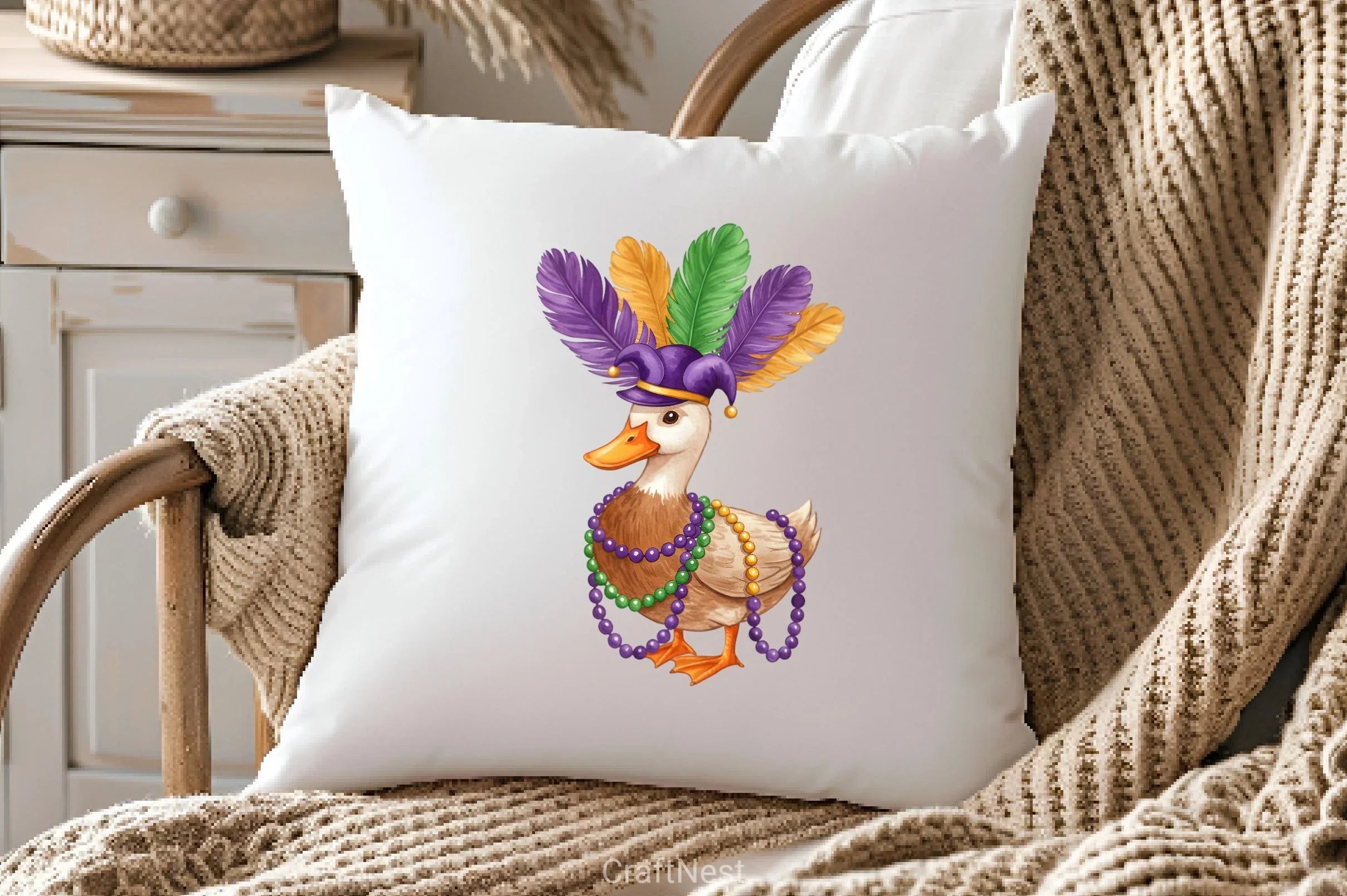 Mardi Gras Duck Clipart Bundle - CraftNest - Digital Crafting and Art